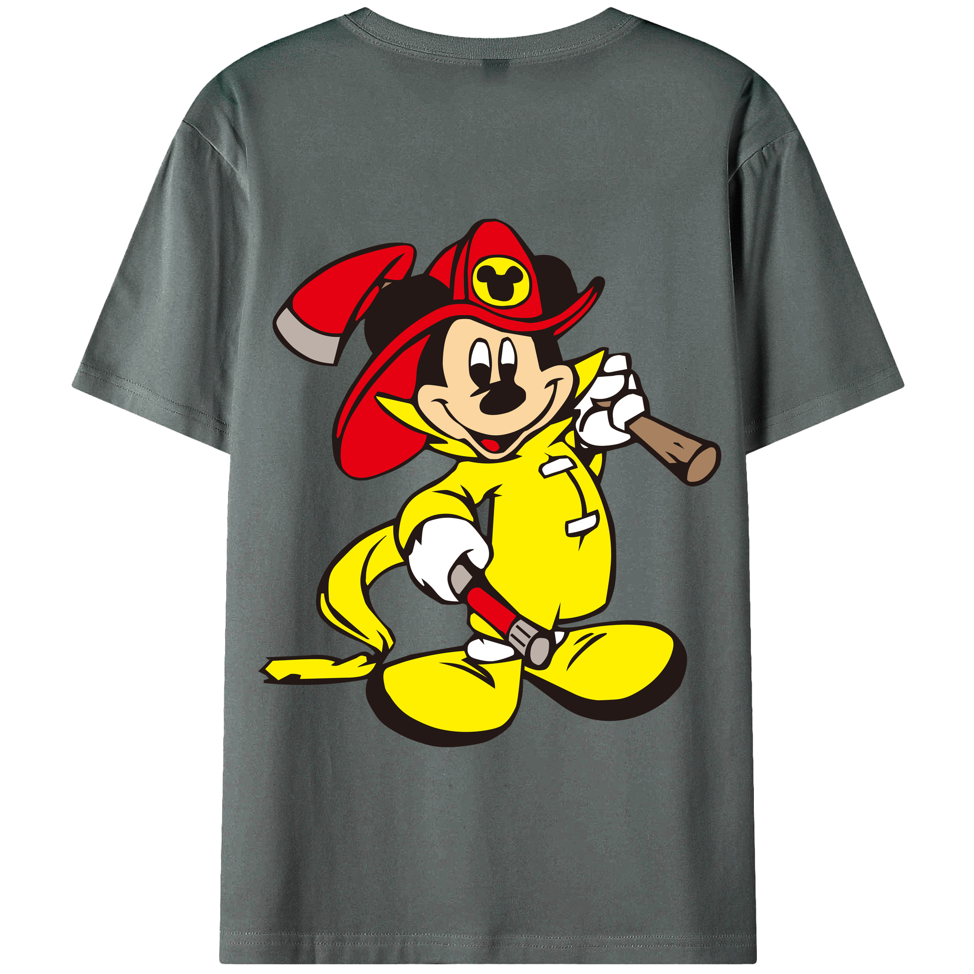 （画像用） ミッキーマウス Mickey Mouse 綿100％半袖Tシャツ（背面プリント）